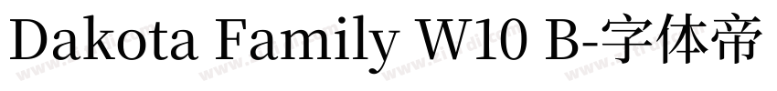 Dakota Family W10 B字体转换